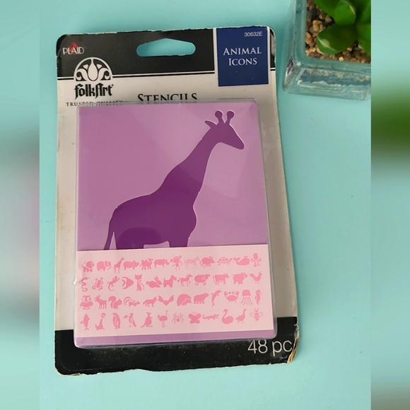 Stencils Animal icons 48 PC crafts for painting art for kids or professional - Picture 1 of 6